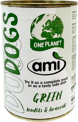 Ami Green Lentils & Broccoli Vegan Wet Dog Food, 14-oz can, case of 12