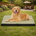 LFC PETS Outdoor Waterproof Orthopedic Dog Bed with Removable Cover, Olive Green, X-Large