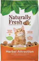 Naturally Fresh Herbal Attraction Scented Clumping Walnut Cat Litter, 14-lb bag