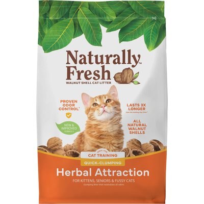Naturally Fresh Naturally Fresh Herbal Attraction Scented Clumping Walnut Cat Litter, 14-lb bag