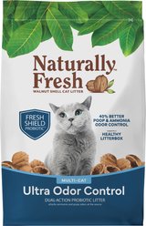 Naturally Fresh Multi-Cat Fresh Unscented Clumping Walnut Cat Litter, 26-lb bag