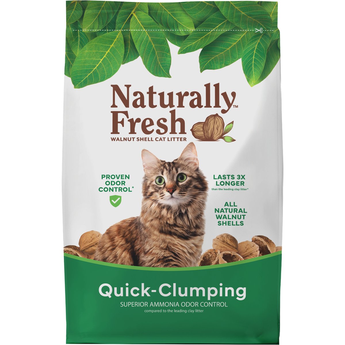 Naturally Fresh Unscented Clumping Walnut Cat Litter, 26-lb bag