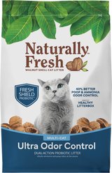 Naturally Fresh Multi-Cat Fresh Unscented Clumping Walnut Cat Litter, 14-lb bag