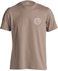 PUPPIE LOVE Cow Print Pup Adult Short Sleeve Tee, Brown Savana, Small slide 2 of 2