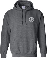 PUPPIE LOVE Sunflower Fill Pup Adult Hoodie, Dark Heather, Large slide 2 of 2