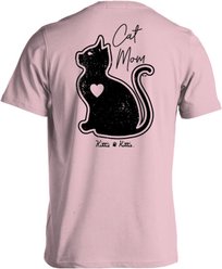 KITTIE KITTIE Cat Mom Adult Short Sleeve Tee, Light Pink, Small slide 1 of 2
