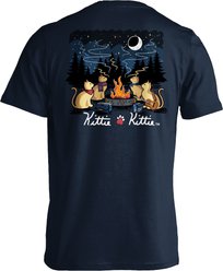 KITTIE KITTIE Campfire Rings Kittie Adult Short Sleeve Tee, Navy, Small slide 1 of 2