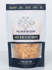 The Raw Butcher Diced Salmon Freeze-Dried Dog Treats, 3.5-oz pouch