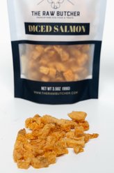 The Raw Butcher Diced Salmon Freeze-Dried Dog Treats, 3.5-oz pouch slide 2 of 4