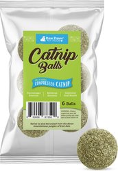 Raw Paws Natural Catnip Interactive Cat Ball Toy, 6 count