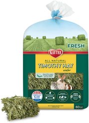 Kaytee All Natural Timothy Wafer Hay Small Animal Food, 60-oz bag