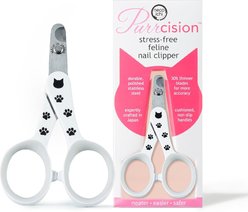 Necoichi Purrcision Stainless Steel Indoor Cat Nail Clipper, White