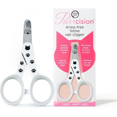 Necoichi Necoichi Purrcision Stainless Steel Indoor Cat Nail Clipper, White