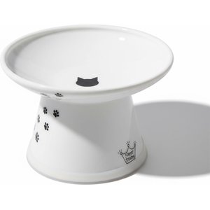 Necoichi Extra Wide Elevated Ceramic Cat Food Bowl, Cat, 2-cup