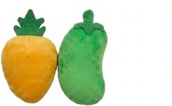 Spike & Stella Carrot & Pea Dog Chew Toy, 2 count slide 2 of 3