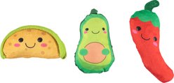 Cudlie Creatures Taco Avocado Pepper Dog Chew Toy, 3 count slide 2 of 2