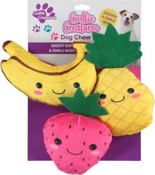 Cudlie Creatures Banana Berry Pineapple Dog Chew Toy, 3 count slide 1 of 2