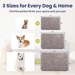 PawsPik Super Absorbent Microfiber Dog Doormat, Gray, Large slide 2 of 9