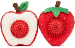 Spike & Stella Apple & Strawberry Dog Chew Toy, 2 count