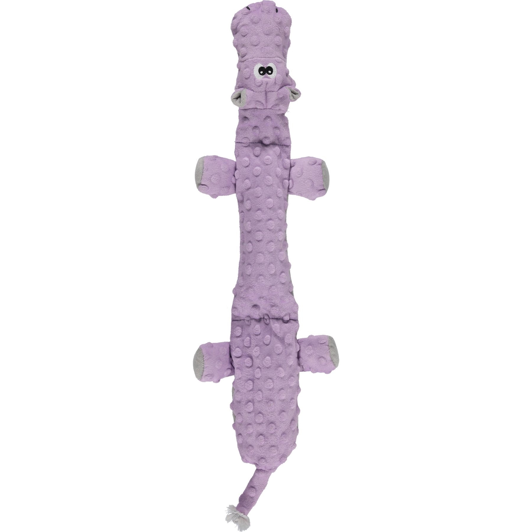 Spike & Stella Hippo Stuffless Plush with Squeaker Dog Toy