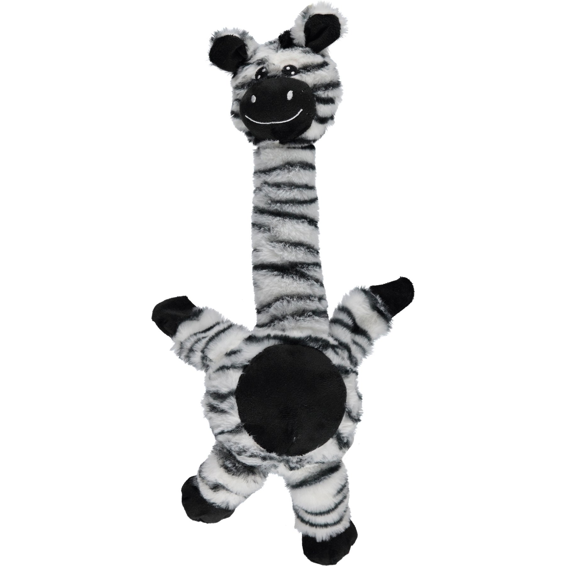Spike & Stella Zebra Plush with Ball Dog Toy