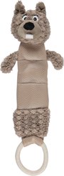 Spike & Stella Beaver Plush with Rope Dog Toy
