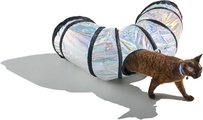 Wild One Lunar Cat Tunnel Toy, Silver