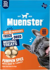 Muenster Meatball Pumpkin Spice Limited Ingredient Diet Freeze-Dried Dog Treats, 4-oz bag