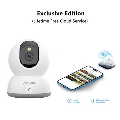 Show full view: blurams 8MP 4K Ultra HD Indoor Color Night Vision Pet Tracking Camera, White slide 7 of 7