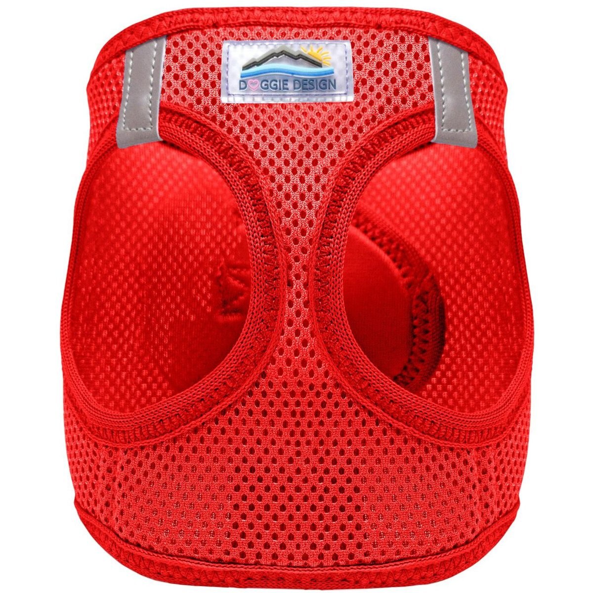 Doggie Design American River Solid Ultra Choke Free Dog Harness, Red, XX-Large: 24 to 27-in chest