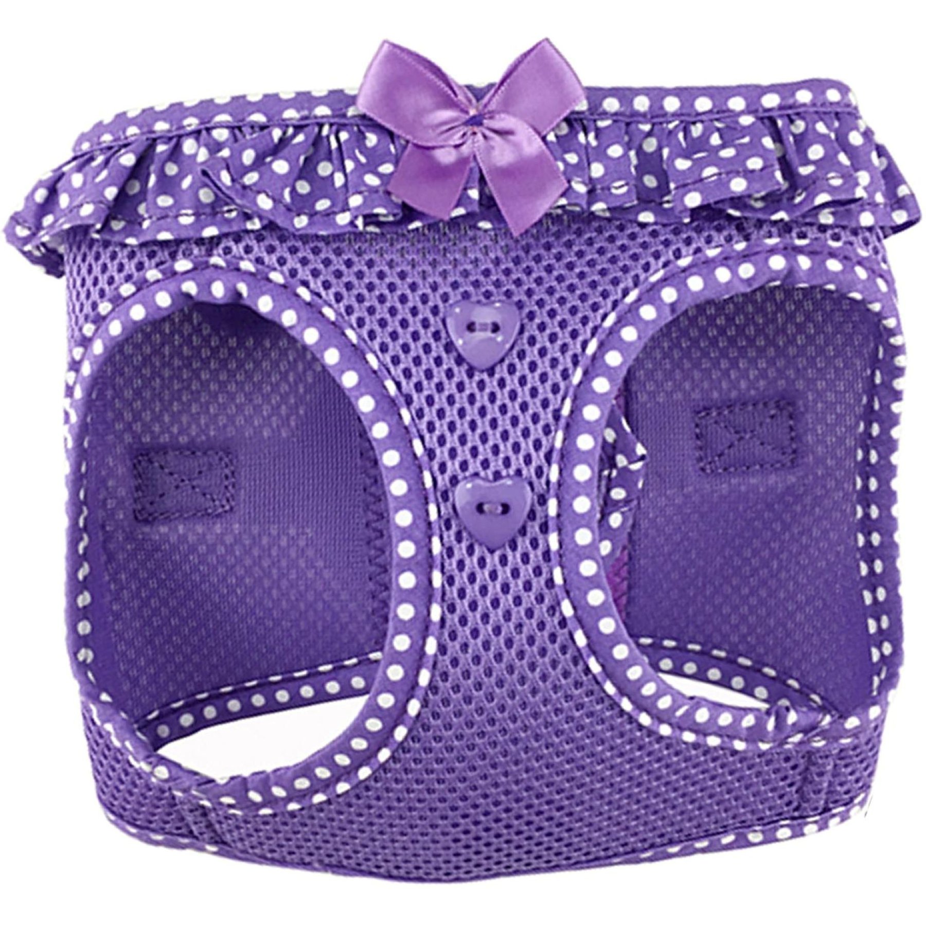 Doggie Design American River Polka Dot Collection Choke Free Dog Harness, Paisley Purple, X-Large: 21 to 24-in chest