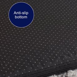 MIXJOY Orthopedic Bolster Non-Slip Oval Dog Sofa Bed with Removable Rabbit-Fur Cover, Dark Gray, Small slide 2 of 9