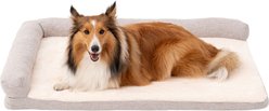 Territory Lounger Orthopedic Furniture Style Dog Bed, Khaki, Large: 36 x 27-in
