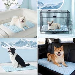 AIPERRO Cool Pet Pad Cooling Bolster Dog Crate Mat, Blue, Small slide 2 of 8