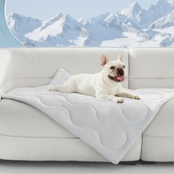 AIPERRO Soft Cooling Dog Blanket, Grey, Medium
