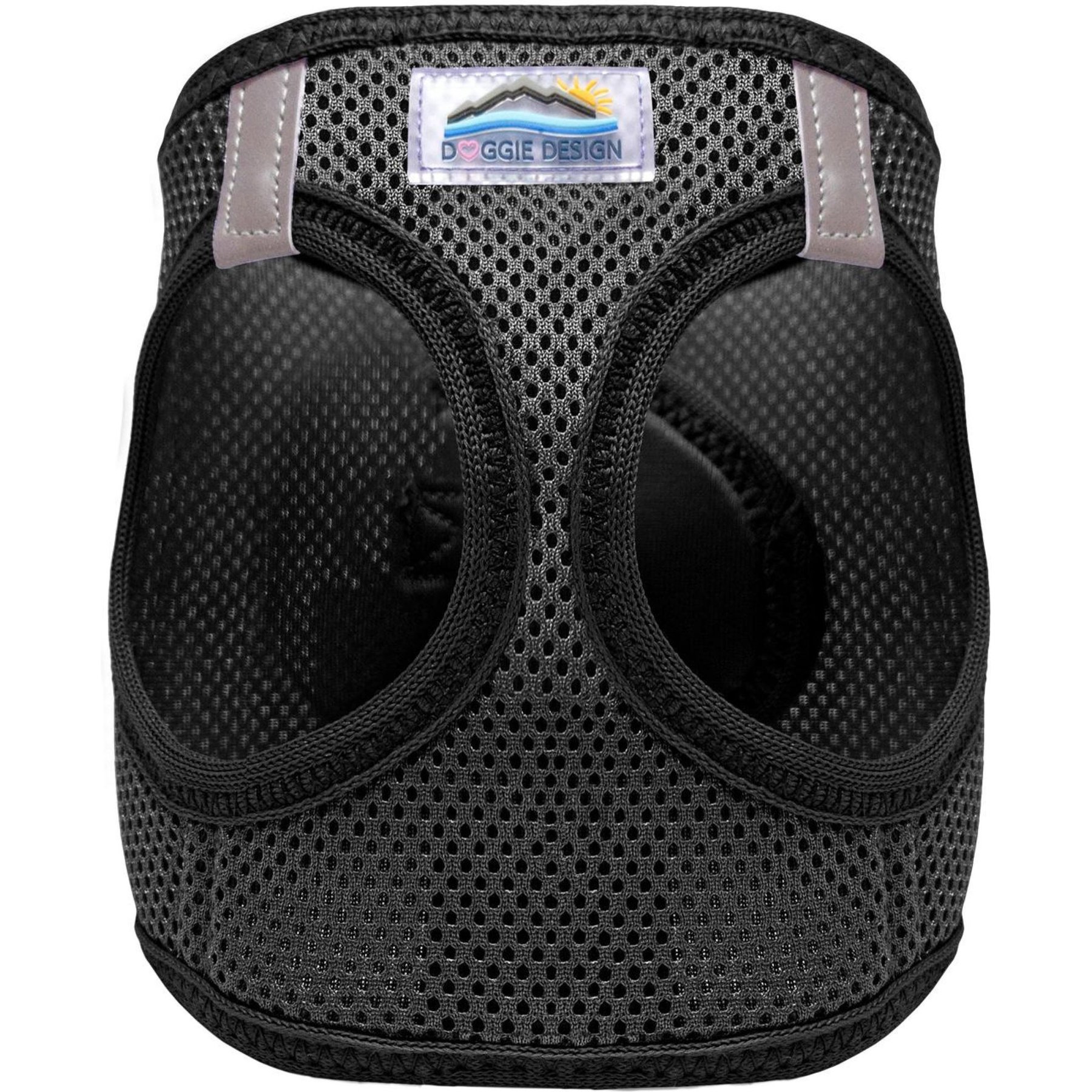 Doggie Design American River Solid Ultra Choke Free Dog Harness, Black, XX-Large: 24 to 27-in chest