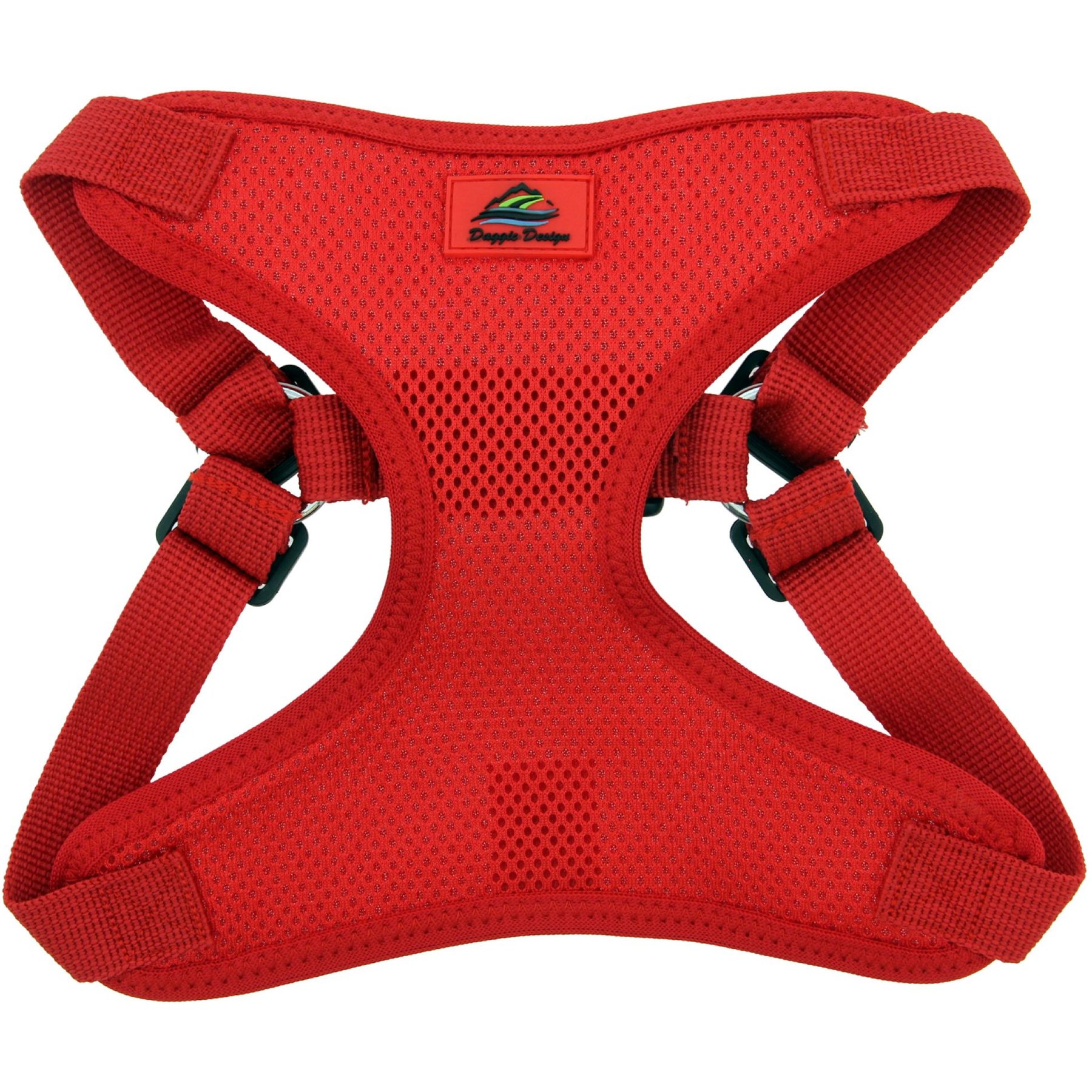 Doggie Design Wrap & Snap Choke Free Dog Harness, Flame Red, X-Small: 12 to 13.75-in chest