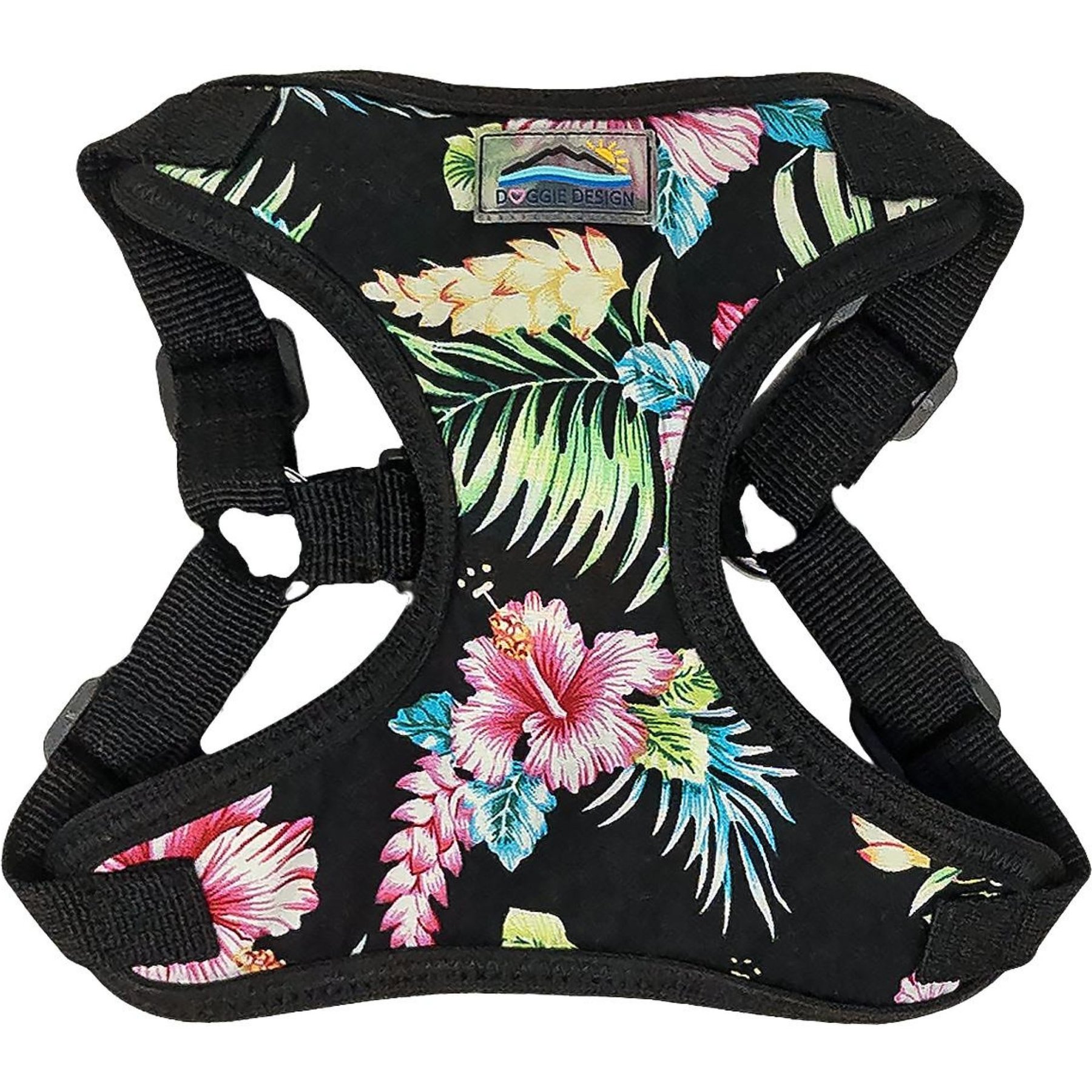 Doggie Design Wrap & Snap Choke Free Paradise Nights Dog Harness, X-Small: 12 to 13.75-in chest