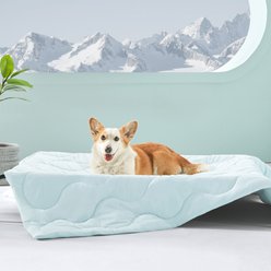AIPERRO Soft Cooling Dog Blanket, Blue, Large slide 1 of 9