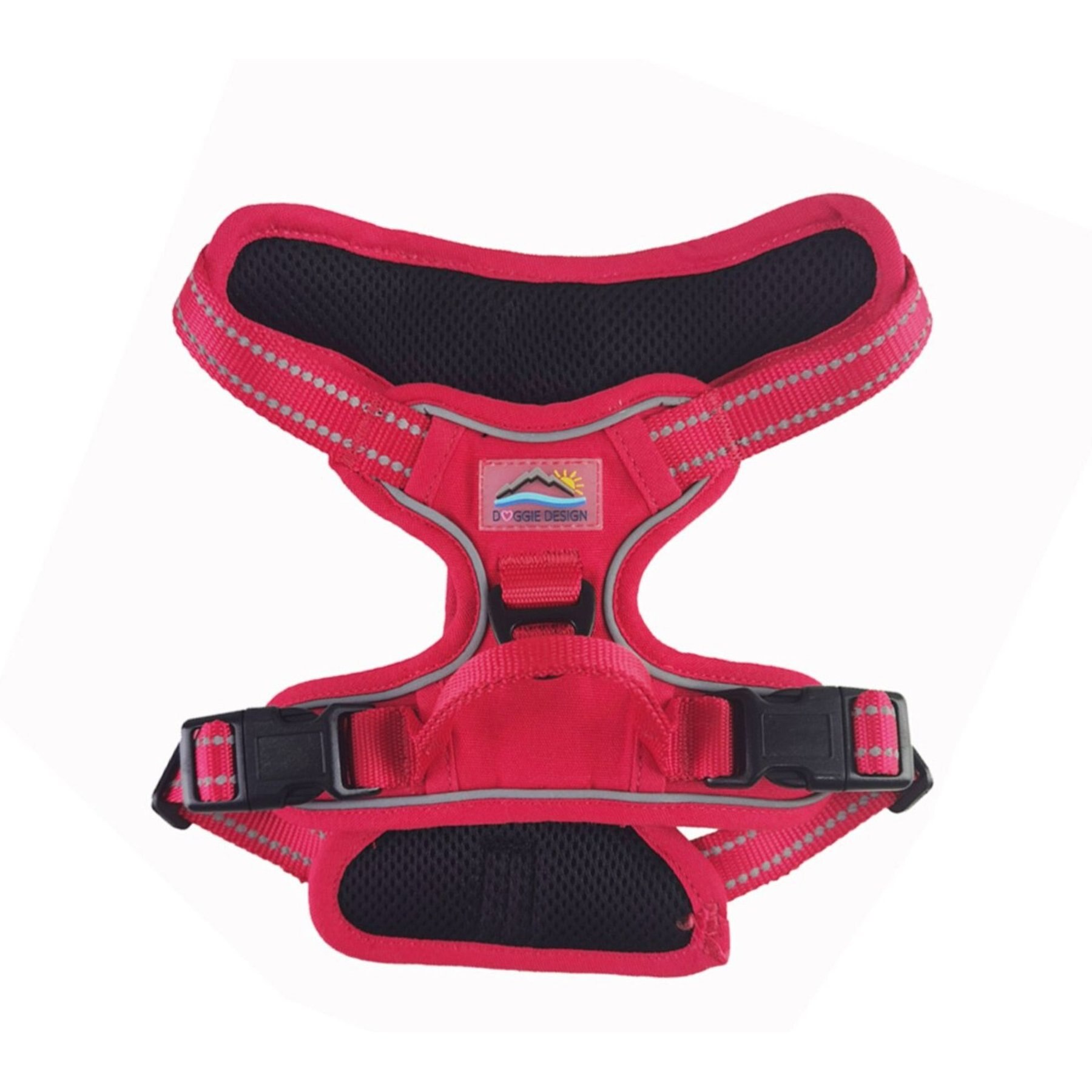 Doggie Design Venture Paw Pull Control Dog Harness, Crimson, Large: 15 to 31-in chest