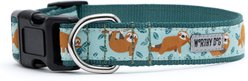 The Worthy Dog Sloth Adjustable Dog Collar, Mint Green, Large: 14 to 20-in neck, 1-in wide slide 2 of 3