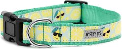 The Worthy Dog Lemons Adjustable Dog Collar, Mint Green, Large: 14 to 20-in neck, 1-in wide slide 2 of 3