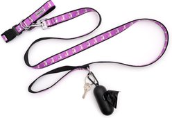 The Worthy Dog Llamas Adjustable Dog Collar, Purple, Small: 8 to 14-in neck, 5/8-in wide slide 2 of 6
