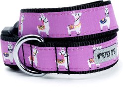 The Worthy Dog Llamas Adjustable Dog Collar, Purple, Small: 8 to 14-in neck, 5/8-in wide slide 1 of 6