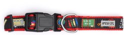 The Worthy Dog K9 College Adjustable Dog Collar, Black, Large: 14 to 20-in neck, 1-in wide slide 2 of 3