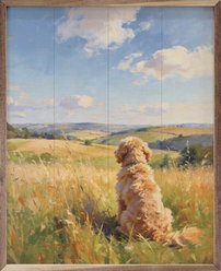 Kendrick Sunny Day Goldendoodle Sign, 32 x 40-in