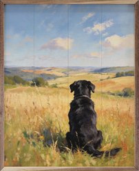 Kendrick Sunny Day Black Labs Sign, 32 x 40-in