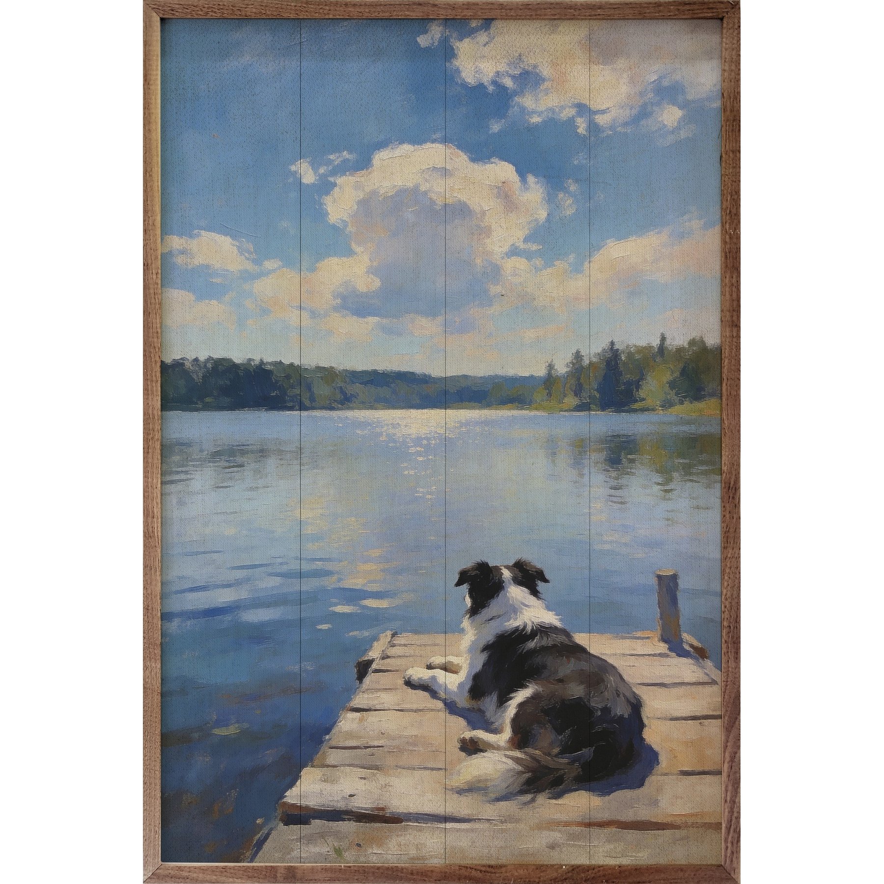 Kendrick Lakeside Australian Shepherd Sign, 10 x 16-in