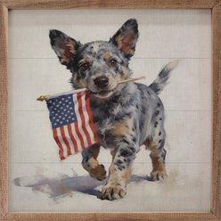 Kendrick Patriotic Pets Blue Heeler Sign, 24 x 24-in