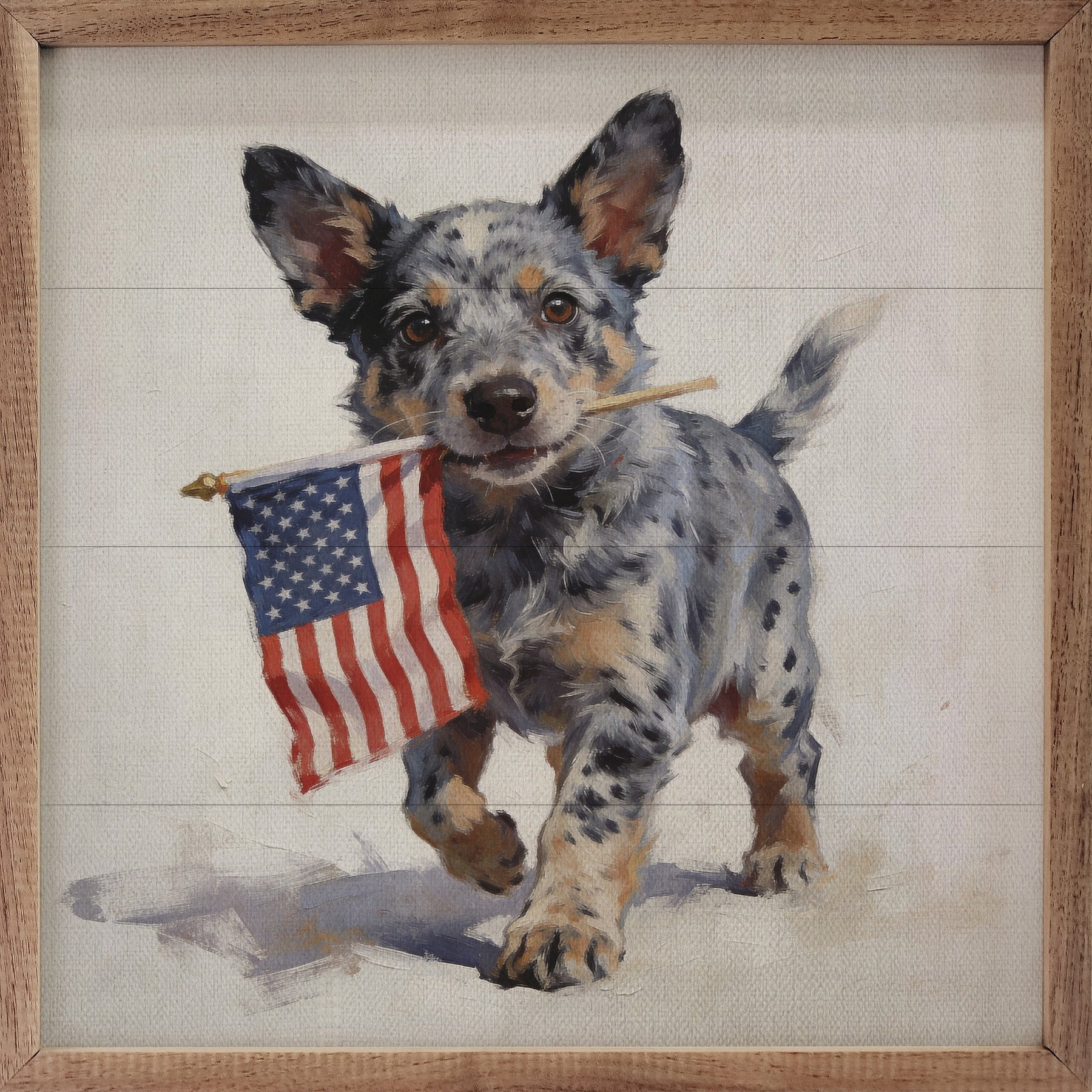 Kendrick Patriotic Pets Blue Heeler Sign, 16 x 16-in
